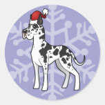 Christmas Great Dane Stickers