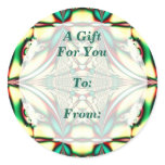 Christmas green red Gift tags stickers