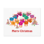 Christmas greeting cards: 7 Deers II