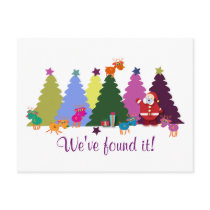 Christmas Greeting postcards: Santa and his deers
