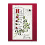 Christmas greeting with Christmas Wishes written Postcards