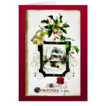 Christmas greeting with photo of boy cards