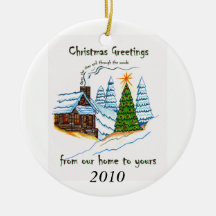 Christmas Greetings 2010 Ornament