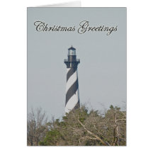 Christmas Greetings - Cape Hatteras Lighthouse Card