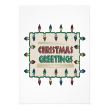 Christmas Greetings Custom Invitations