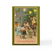 Christmas Greetings Victorian Art Xmas Cards