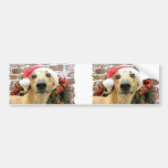Christmas - Greyhound - Pena Bumper Stickers