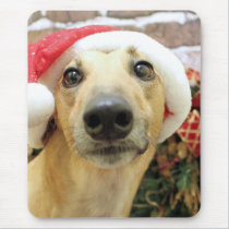 Christmas - Greyhound - Pena mousepads