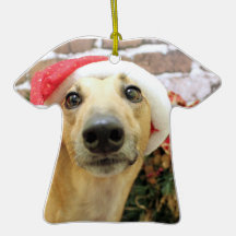 Christmas - Greyhound - Pena Ornament