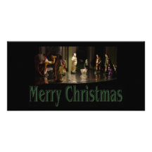 Christmas Group colour Photo Card Template