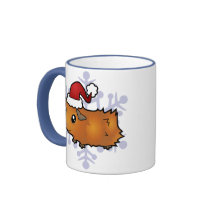 Christmas Guinea Pig (scruffy) Mug
