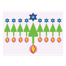 Christmas Hanukkah Chrismukkah Card Post Cards