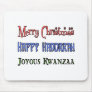 Christmas - Hanukkah - Kwanzaa Mouse Pad