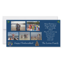 Christmas/Hanukkah Photo Holiday Card Picture Card