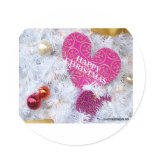 Christmas Heart Stickers