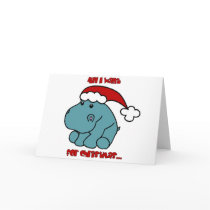 Christmas Hippo Card