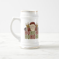 Christmas Ho Ho Ho Santa Beer Stein Mugs