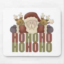 Christmas Ho Ho Ho Santa Mousepad
