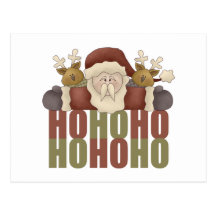 Christmas Ho Ho Ho Santa Postcards