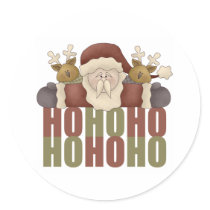 Christmas Ho Ho Ho Santa Stickers