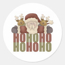 Christmas Ho Ho Ho Santa Stickers