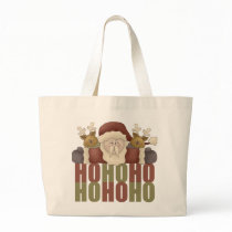 Christmas Ho Ho Ho Santa Tote Bag
