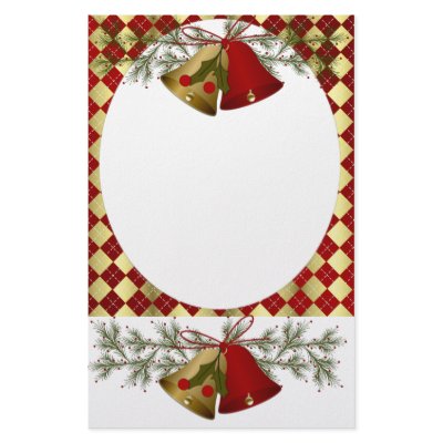 Christmas Holiday_Bells Stationery Paper by ChristmasByDezign