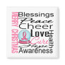 Christmas Holiday Breast Cancer Collage Fridge Magnet