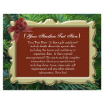 Christmas Holiday Custom Gift Certificate letterhead