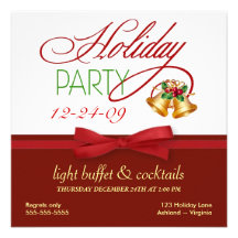 Christmas Holiday Open House Invitations