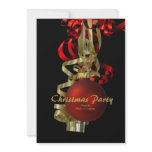 Christmas holiday party gold red elegant