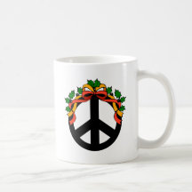 Christmas Holiday Peace Coffee Mug
