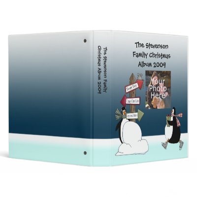 Christmas Holiday Photo Album Scrapbook 3 Ring Binders by cutencomfy