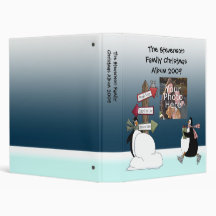 Christmas Holiday Photo Album Scrapbook 3 Ring Binders