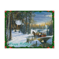 Christmas Holiday postcard