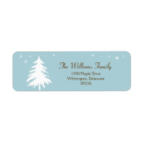 Christmas Holiday Return Address Labels labels