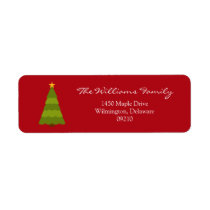 Christmas Holiday Return Address Labels labels
