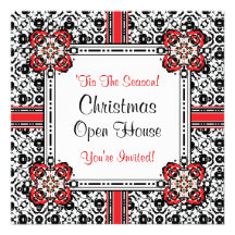 Christmas Holiday Season Open House Invitations