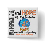 Christmas Holiday Snow Globe 1 Uterine Cancer
