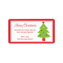 Christmas Holly Berry Gift Tag Labels Personalized Address Labels