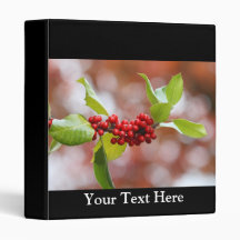 Christmas Holly Binders