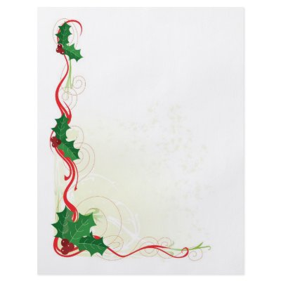 Christmas Holly Border Flyer by mariabellimages