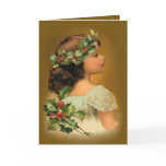 Christmas Holly Girl Cards