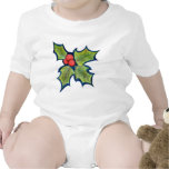 Christmas Holly Leaves, Red Berries T Shirts