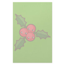 Christmas Holly Custom Stationery