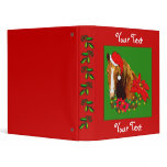 Christmas Horse Vinyl Binders
