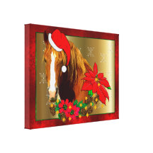 Christmas Horse Canvas Print