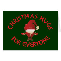 Christmas hugs for everyone grußkarten