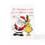 Christmas Humor: Stop Fighting & Reconcile Funny Card