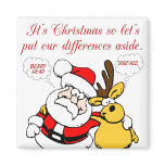 Christmas Humour: Stop Fighting & Reconcile Funny magnets
